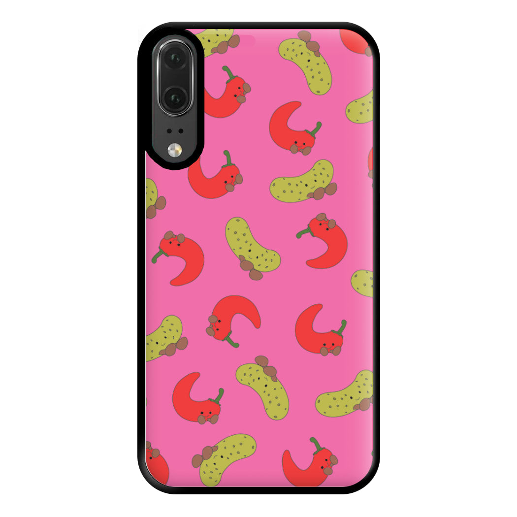 Red Chillis And Pickles Pattern Phone Case for Huawei P20