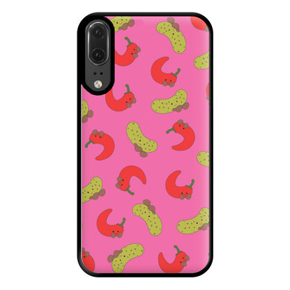 Red Chillis And Pickles Pattern Phone Case for Huawei P20