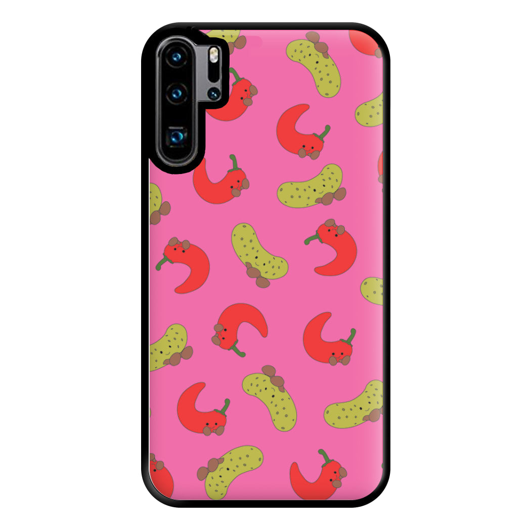 Red Chillis And Pickles Pattern Phone Case for Huawei P30 Pro