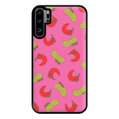 Red Chillis And Pickles Pattern Phone Case for Huawei P30 Pro