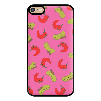 Red Chillis And Pickles Pattern Phone Case for iPhone 6 Plus / 7 Plus / 8 Plus