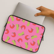 Red Chillis And Pickles Pattern Laptop Sleeve 2