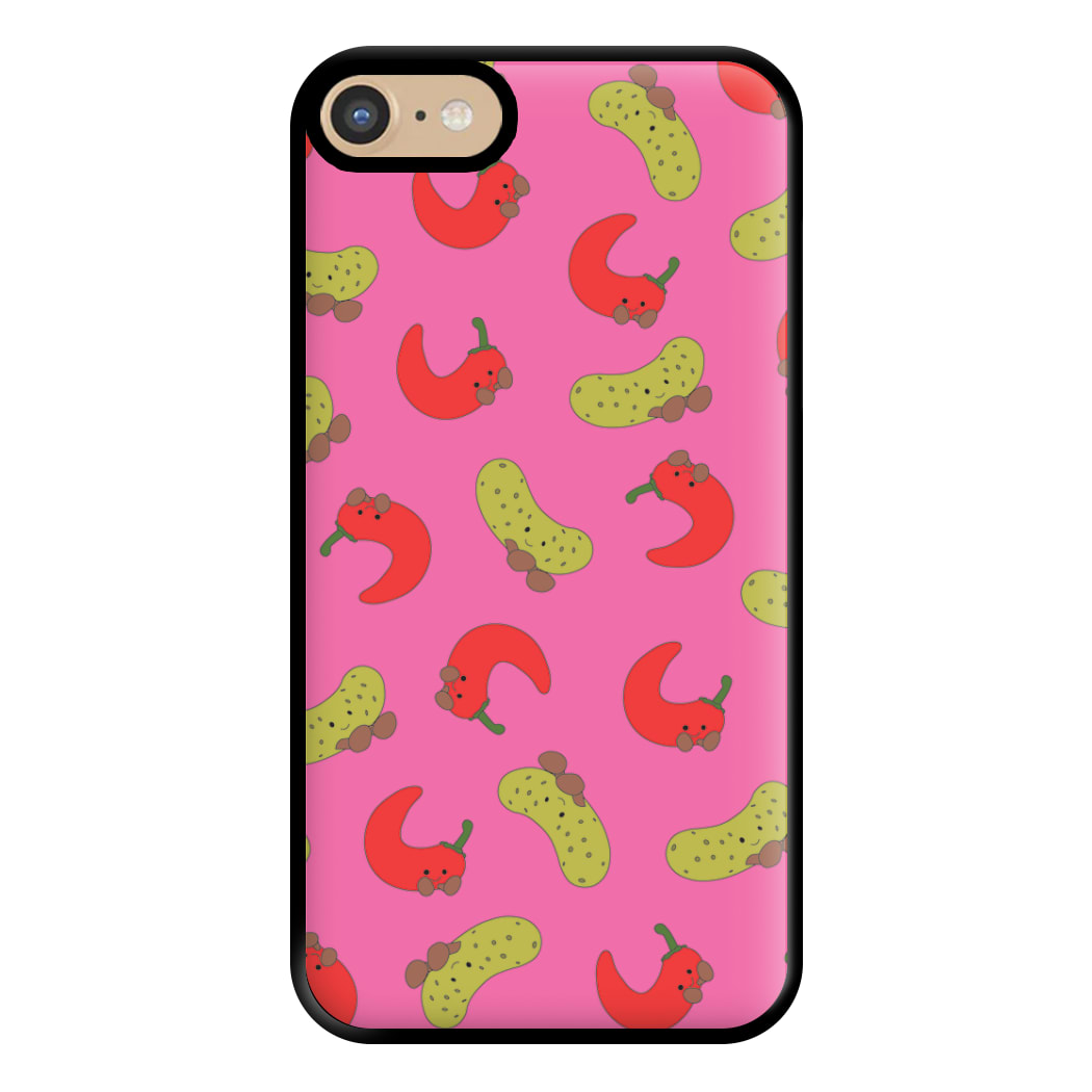 Red Chillis And Pickles Pattern Phone Case for iPhone 6 / 7 / 8 / SE