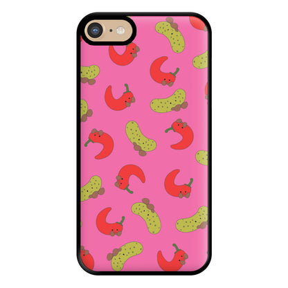 Red Chillis And Pickles Pattern Phone Case for iPhone 6 / 7 / 8 / SE