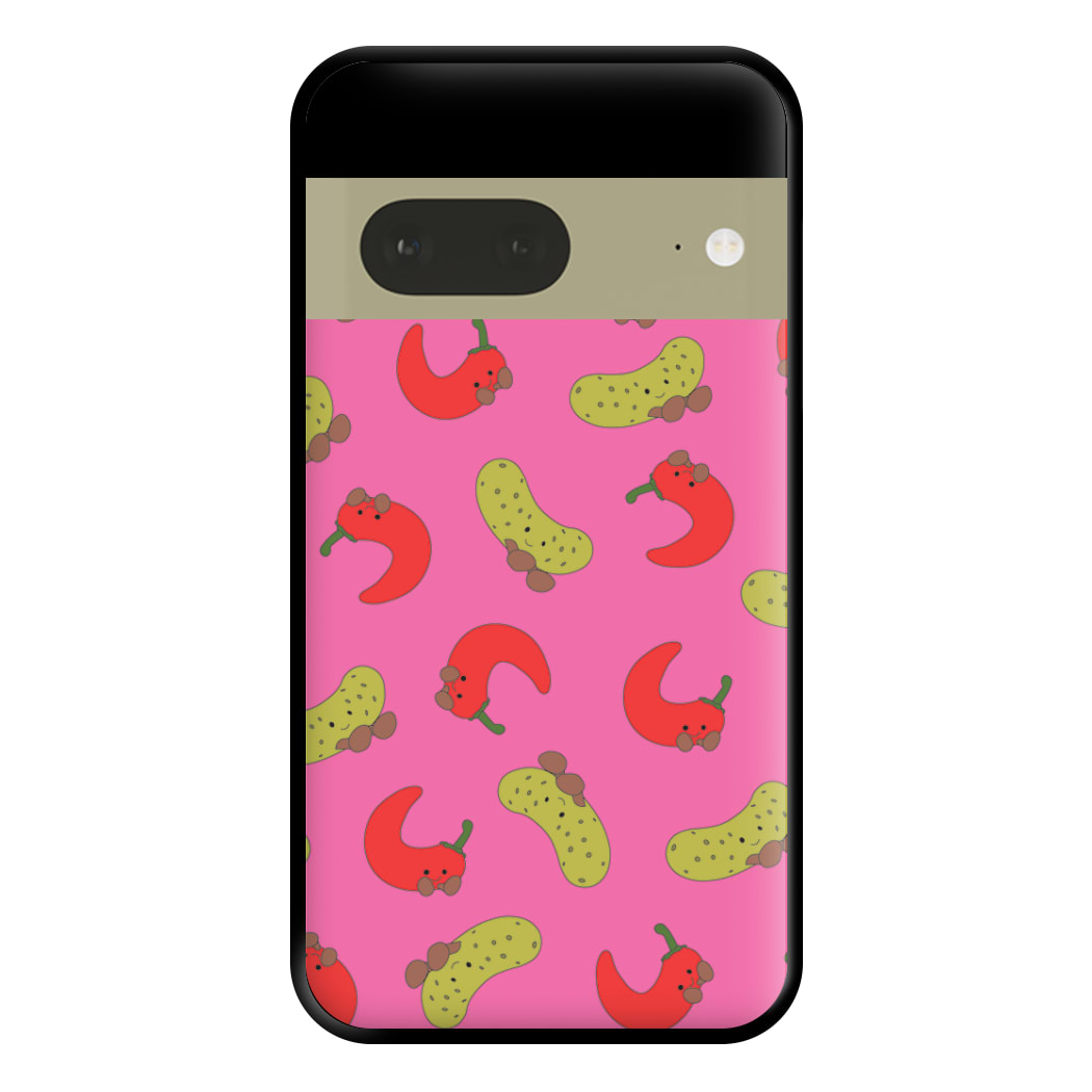 Red Chillis And Pickles Pattern Phone Case for Google Pixel 7a