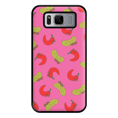 Red Chillis And Pickles Pattern Phone Case for Galaxy S8 Plus