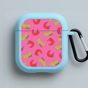 Red Chillis And Pickles Pattern AirPods Case 3