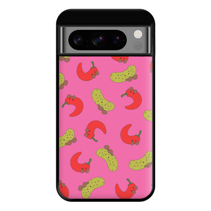 Red Chillis And Pickles Pattern Phone Case for Google Pixel 8 Pro
