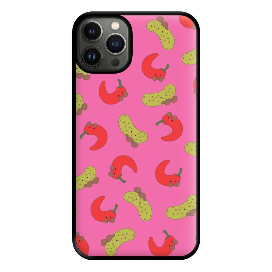 Red Chillis And Pickles Pattern Phone Case for iPhone 13