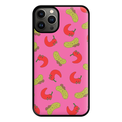 Red Chillis And Pickles Pattern Phone Case for iPhone 13