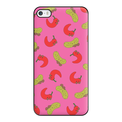 Red Chillis And Pickles Pattern Phone Case for iPhone 5 / 5s / SE 2016