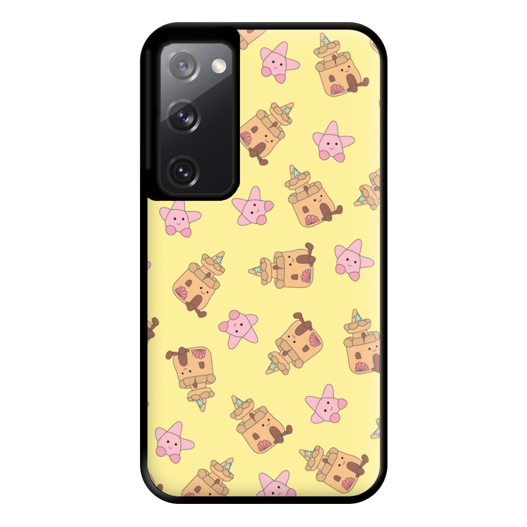 Sandcastles And Stars Pattern Phone Case for Galaxy S20FE