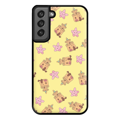 Sandcastles And Stars Pattern Phone Case for Galaxy S21FE