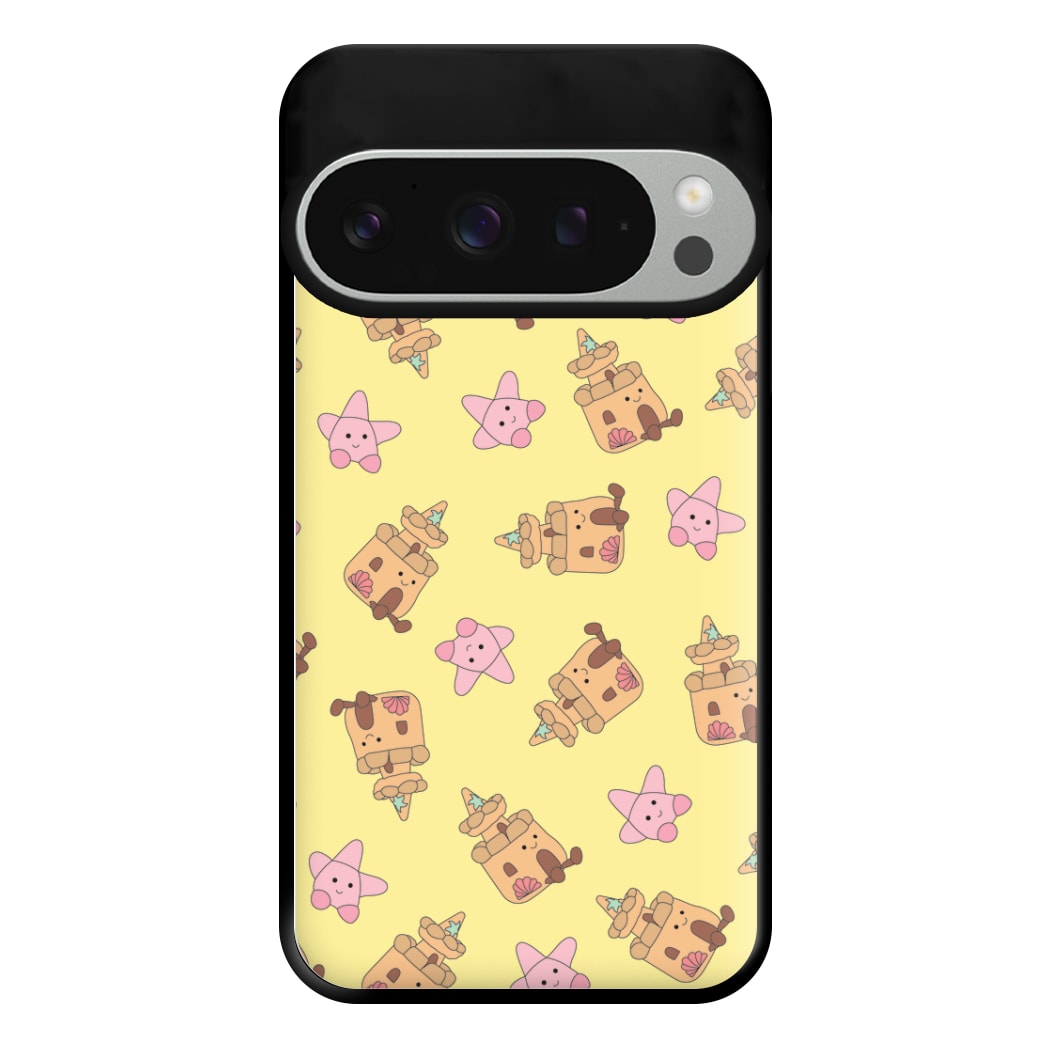 Sandcastles And Stars Pattern Phone Case for Google Pixel 9 Pro XL