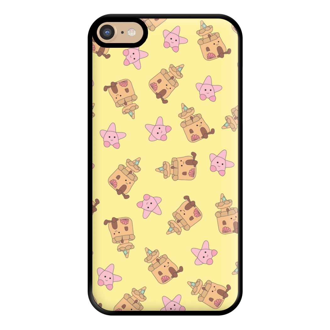 Sandcastles And Stars Pattern Phone Case for iPhone 6 Plus / 7 Plus / 8 Plus