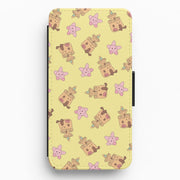 Sandcastles And Stars Pattern Flip / Wallet Phone Case 1