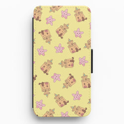 Sandcastles And Stars Pattern Flip / Wallet Phone Case