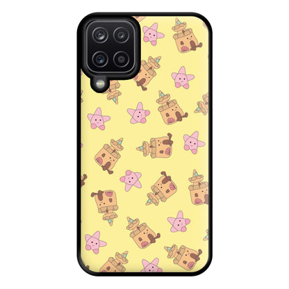 Sandcastles And Stars Pattern Phone Case for Galaxy A12