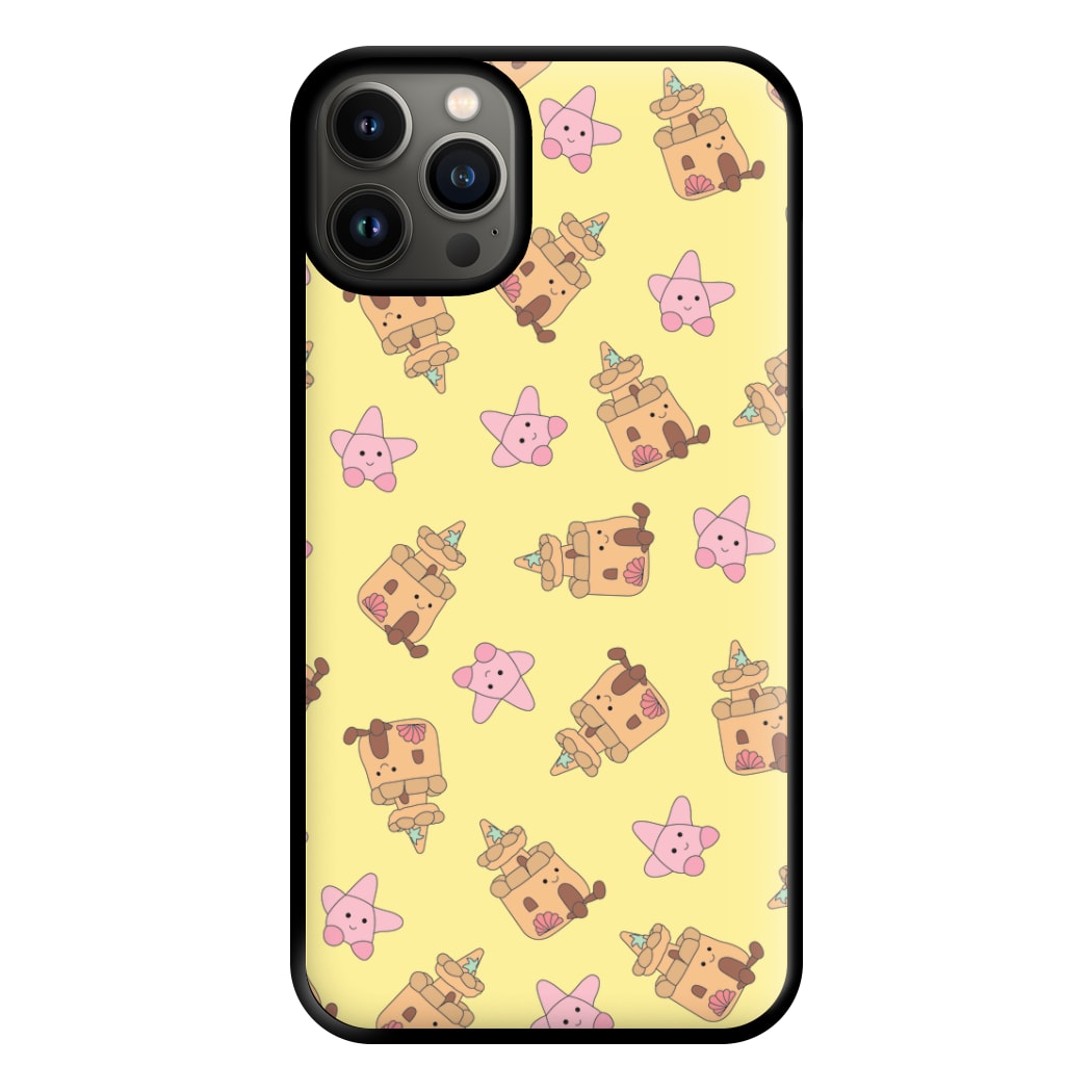 Sandcastles And Stars Pattern Phone Case for iPhone 13