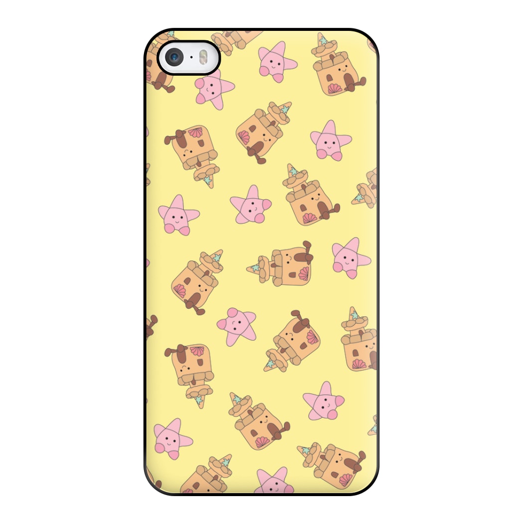 Sandcastles And Stars Pattern Phone Case for iPhone 5 / 5s / SE 2016