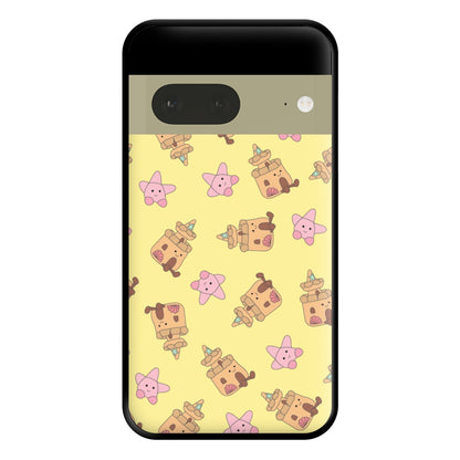 Sandcastles And Stars Pattern Phone Case for Google Pixel 7a