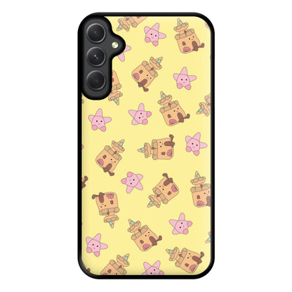 Sandcastles And Stars Pattern Phone Case for Galaxy A34