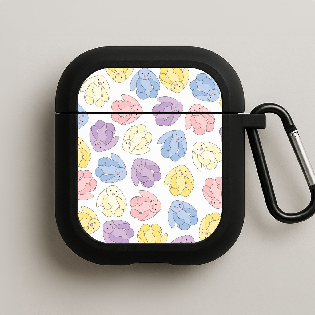 Pastel Bunnies Pattern AirPods Case