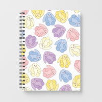 Pastel Bunnies Pattern Notebook