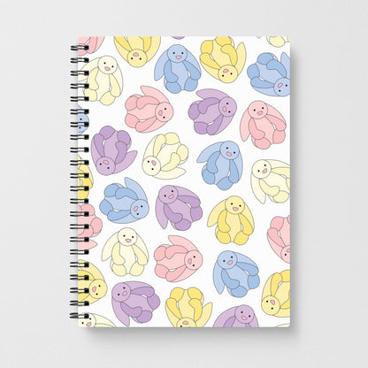 Pastel Bunnies Pattern Notebook