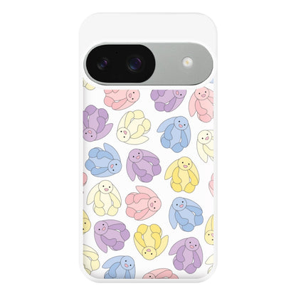 Pastel Bunnies Pattern Phone Case for Google Pixel 9 / 9 Pro