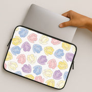 Pastel Bunnies Pattern Laptop Sleeve 2
