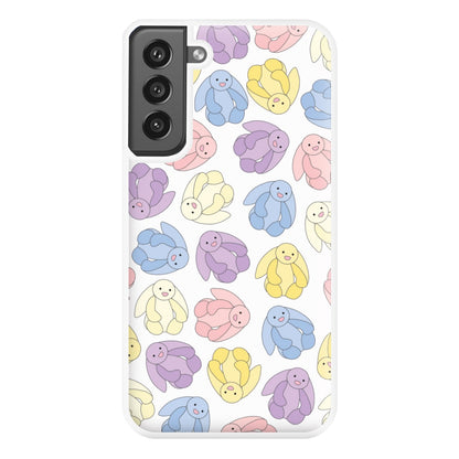 Pastel Bunnies Pattern Phone Case for Galaxy S21FE