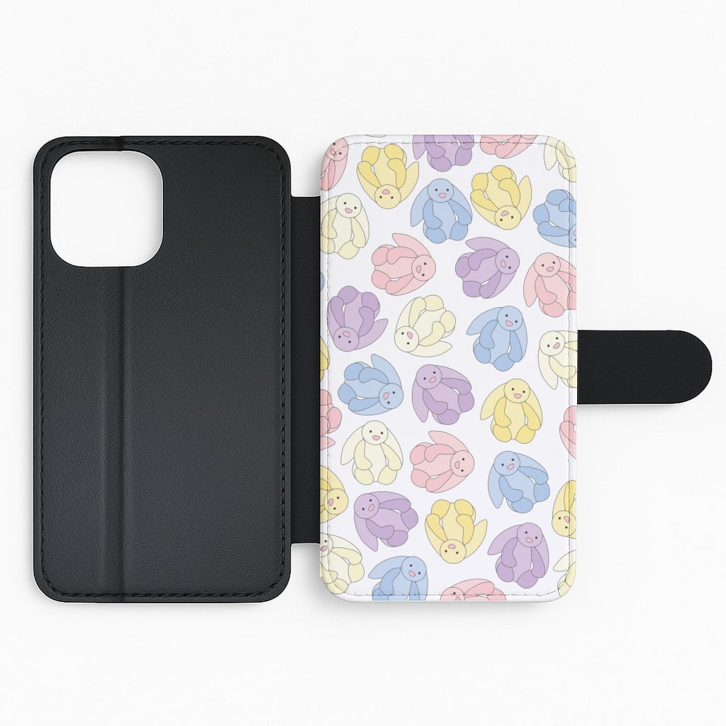 Pastel Bunnies Pattern Flip Phone Case