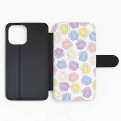 Pastel Bunnies Pattern Flip Phone Case