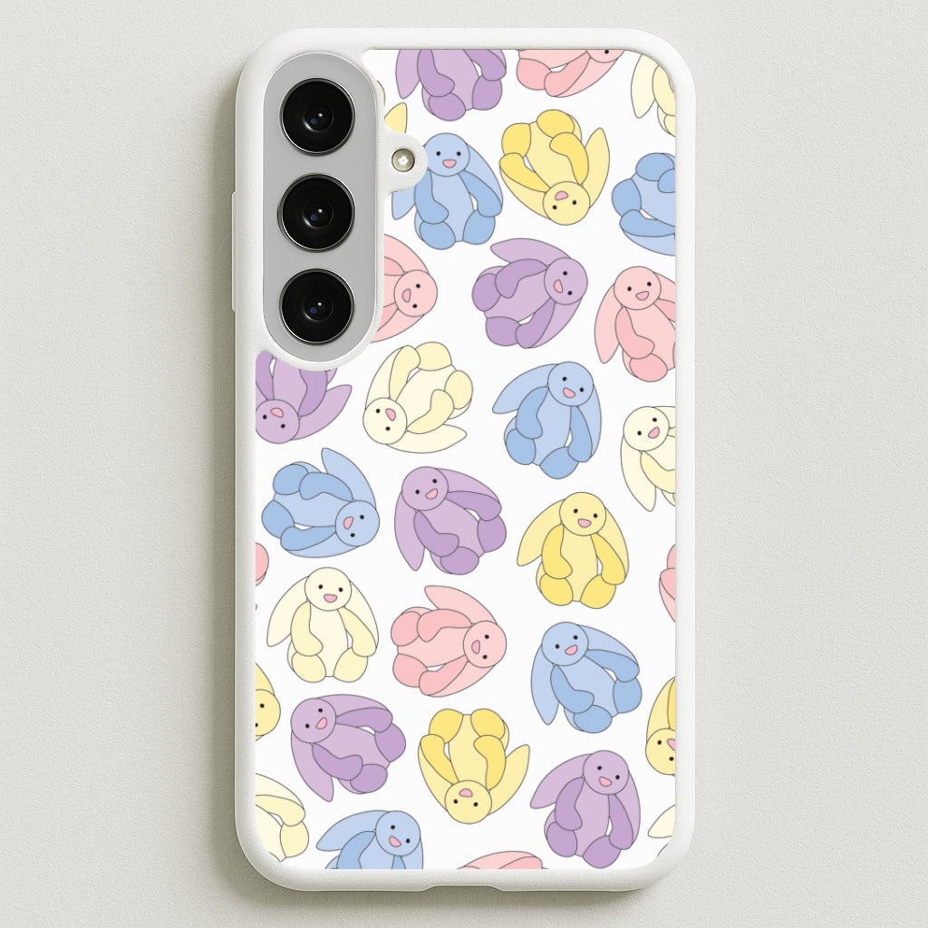 Pastel Bunnies Pattern Phone Case for Galaxy S25FE