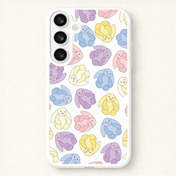 Pastel Bunnies Pattern Phone Case for Galaxy S26 Plus