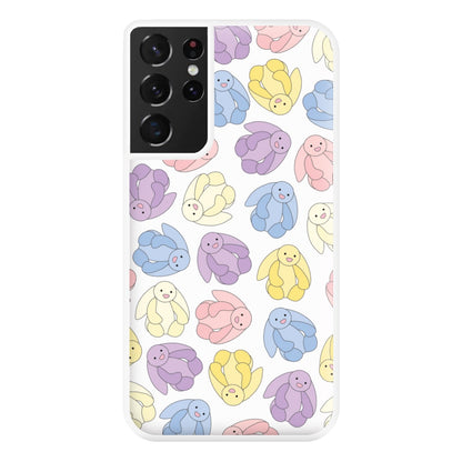 Pastel Bunnies Pattern Phone Case for Galaxy S21 Ultra