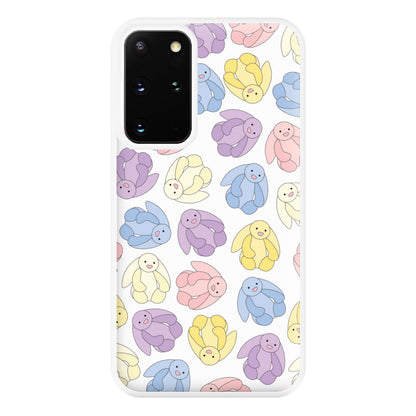 Pastel Bunnies Pattern Phone Case for Galaxy S20 Plus