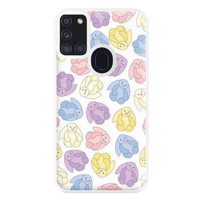 Pastel Bunnies Pattern Phone Case for Galaxy A21s