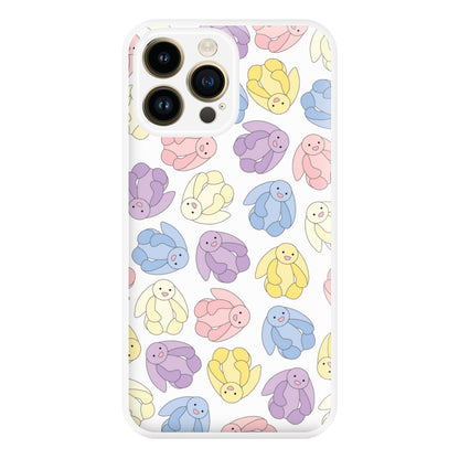 Pastel Bunnies Pattern Phone Case for iPhone 14 Pro Max