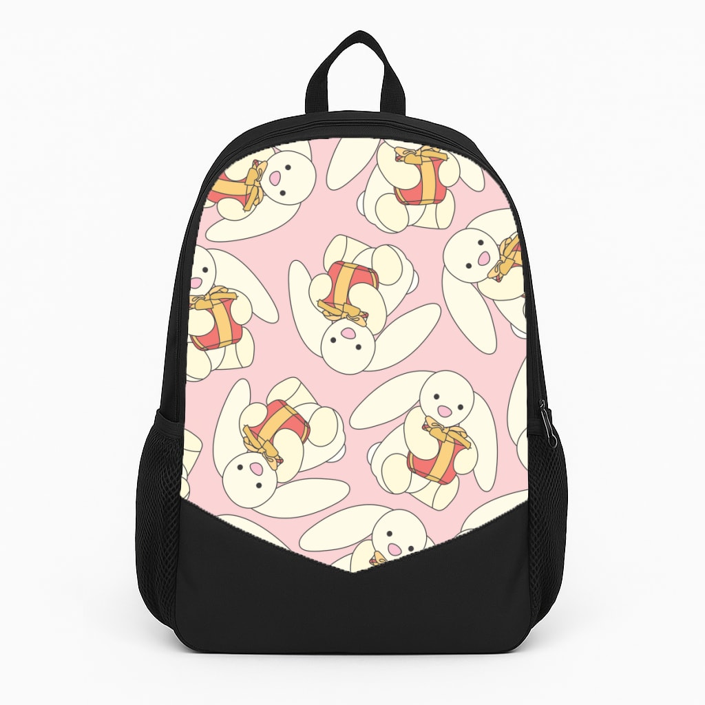 Bunny Present Pattern Backpack