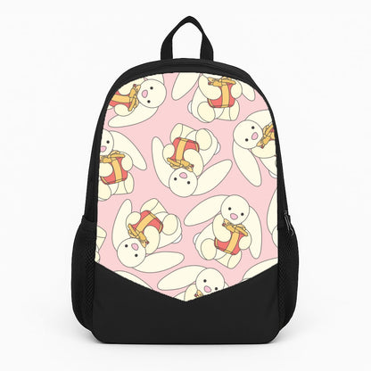 Bunny Present Pattern Large Backpack