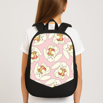 Bunny Present Pattern Large School Bag