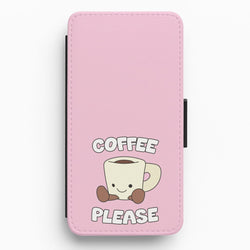 Coffee Please Mug Flip / Wallet Phone Case