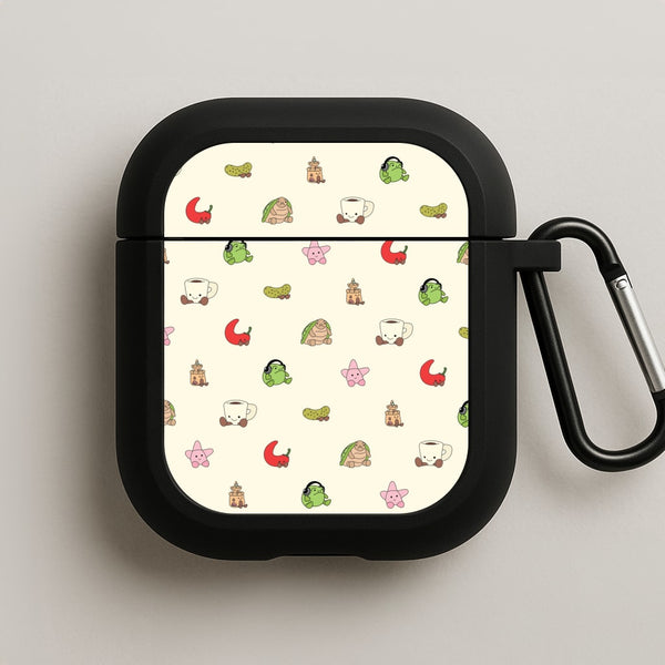 Plushies Pattern AirPods Case
