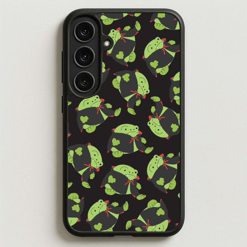 Vampire Frog Pattern - Halloween Phone Case for Galaxy S25FE