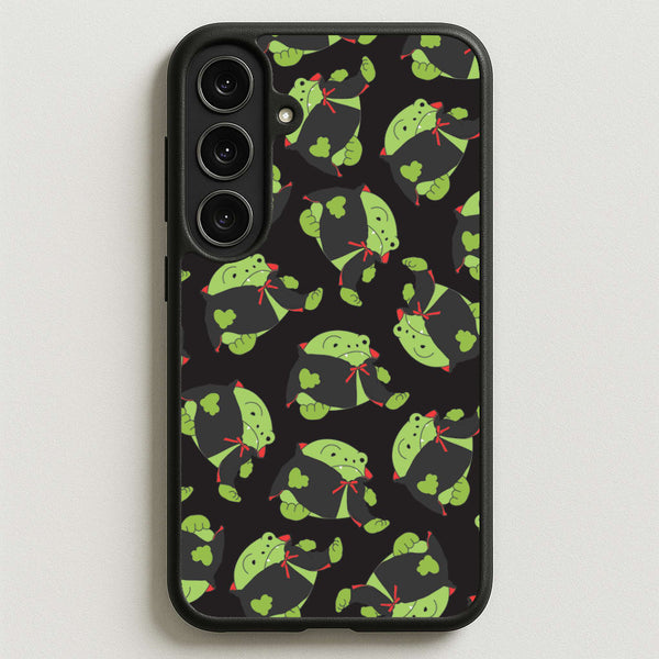 Vampire Frog Pattern - Halloween Phone Case for Galaxy S25FE