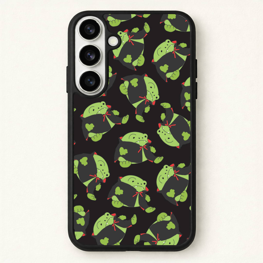 Vampire Frog Pattern - Halloween Phone Case for Galaxy S26 Plus