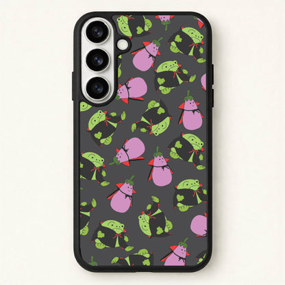 Vampire Frogs And Vegetables Pattern - Halloween Phone Case for Galaxy S26