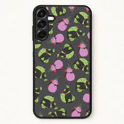 Vampire Frogs And Vegetables Pattern - Halloween Phone Case for Galaxy A37